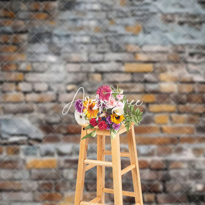 Aperturee Old World Brick Wall With Irregular Wear Backdrop - Image 3