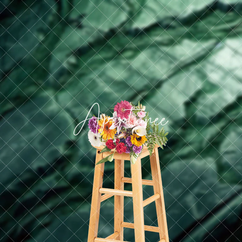 Aperturee Turquoise Rock Brick Pattern Portrait Backdrop - Image 3