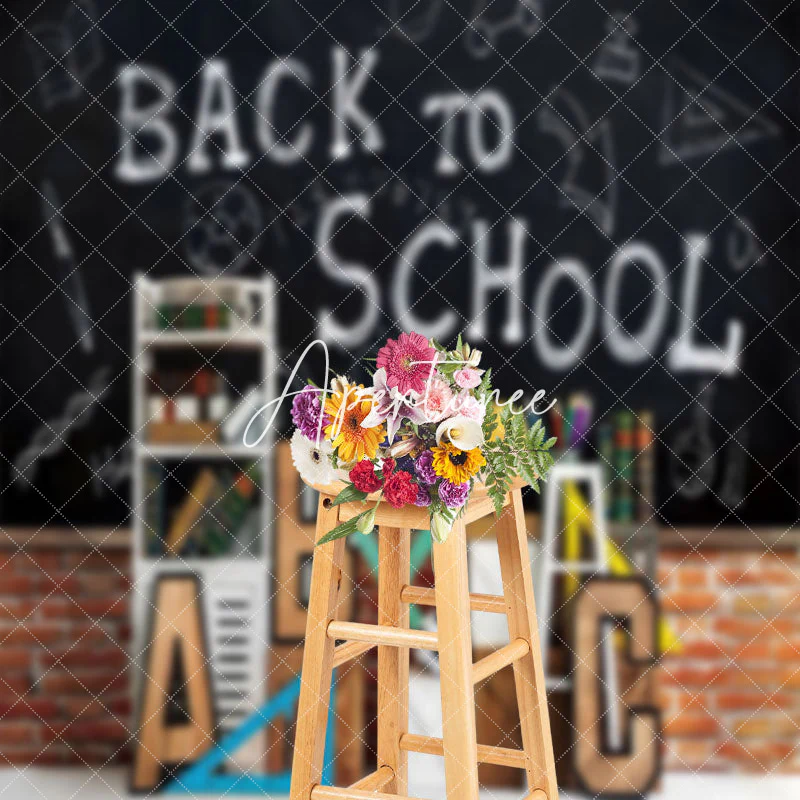 Blackboard Math Back To School Cake Smash Backdrop - Image 3