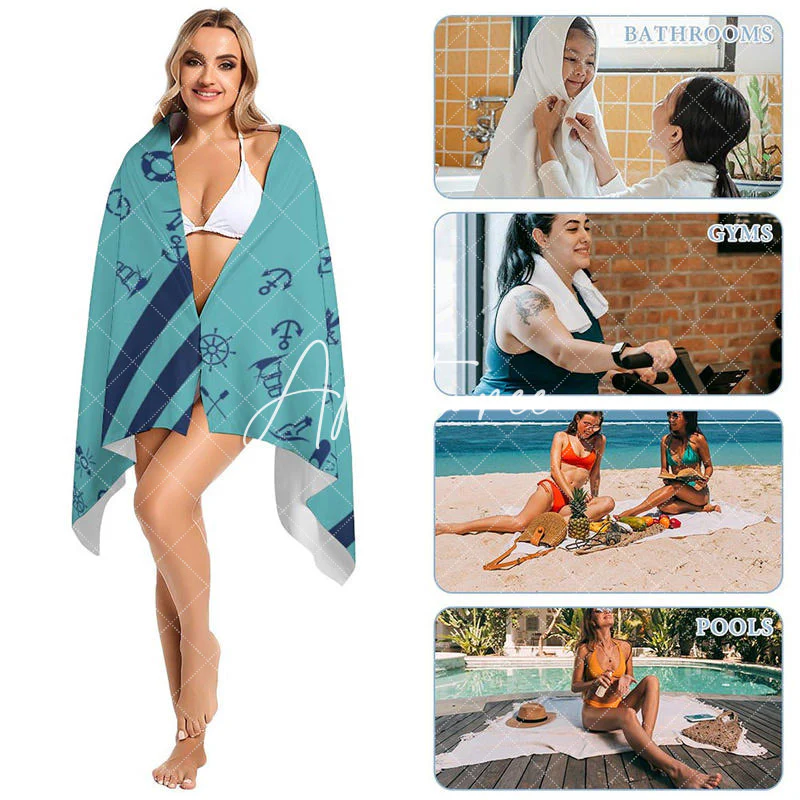 Custom Name Best Dad Love Fathers Day Beach Towel - Image 5