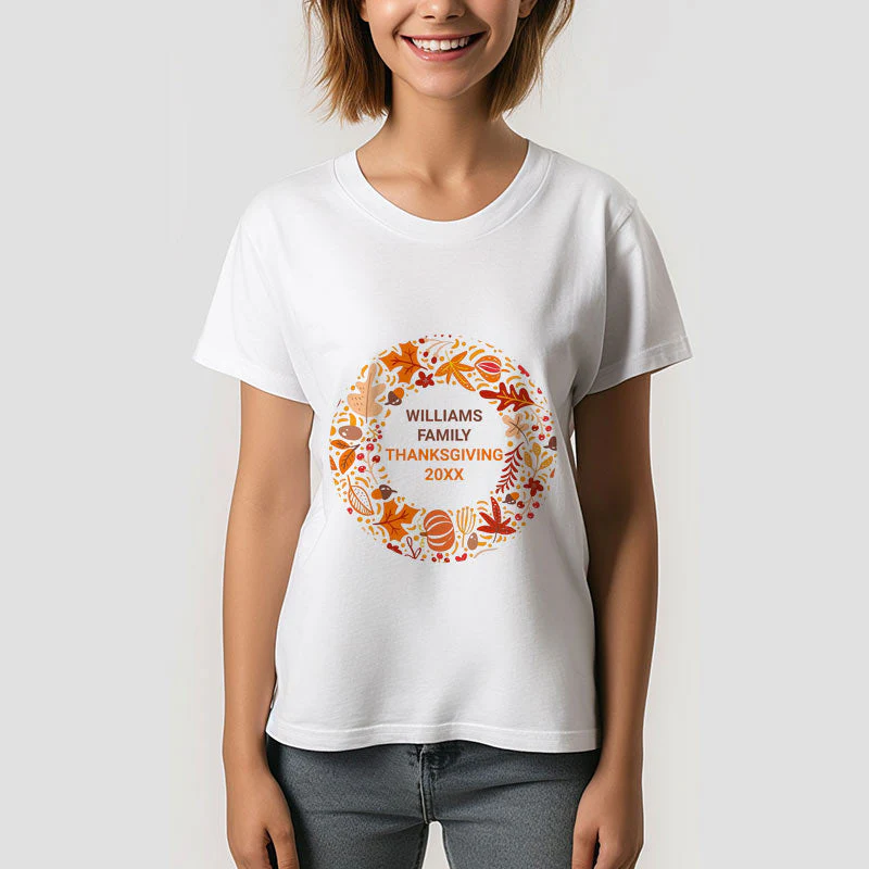 Custom Thanksgiving Family Reunion Vacation TShirt - Image 3