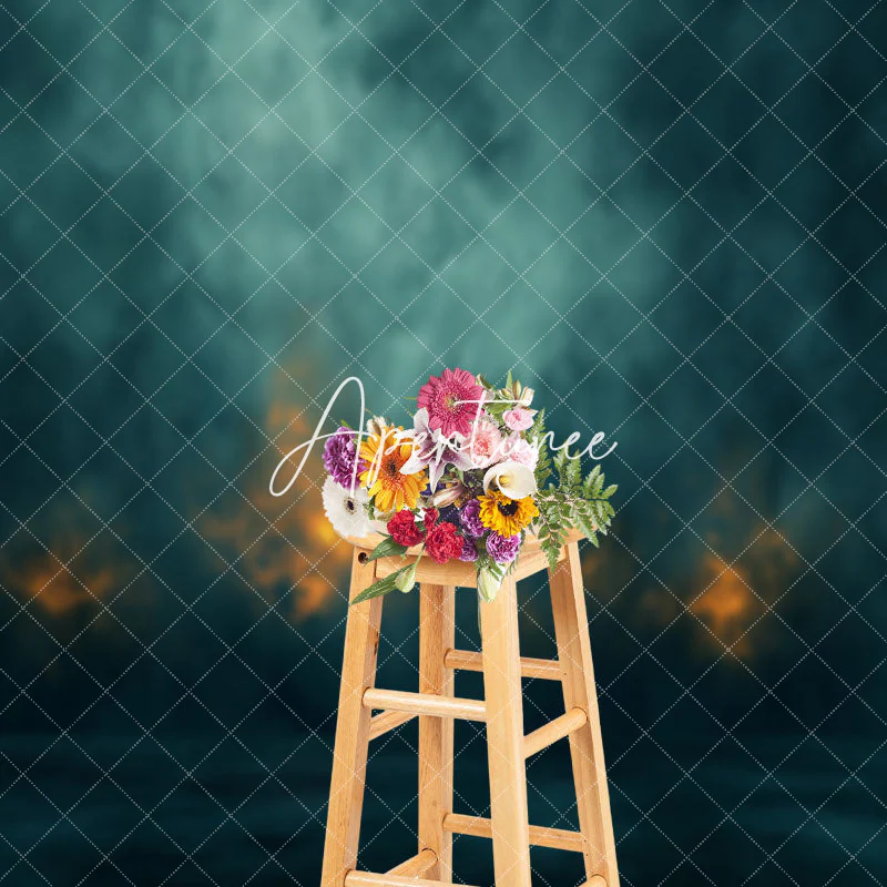 Green Yellow Blaze Abstract Textured Photo Backdrop - Image 3