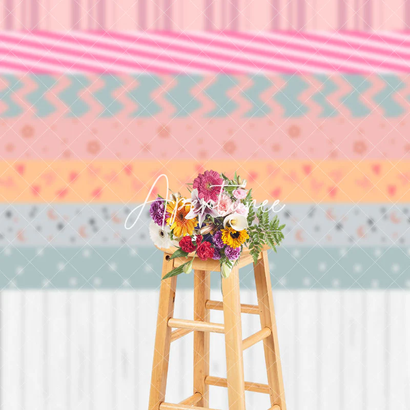 Modern Pink Grey Blue Abstract Textured Backdrop - Image 3