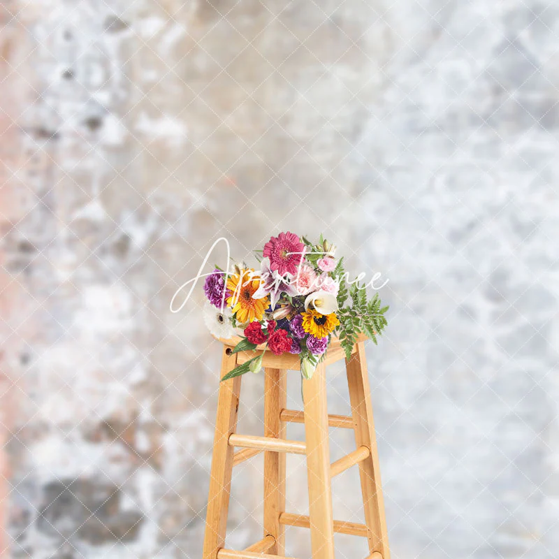 Retro Gray White Abstract Texture Photo Backdrop - Image 3