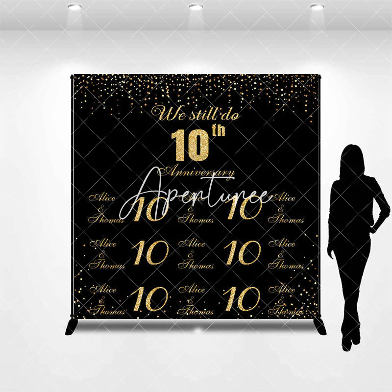 We Still Do Custom Name 10th Anniversary Backdrop - Image 3